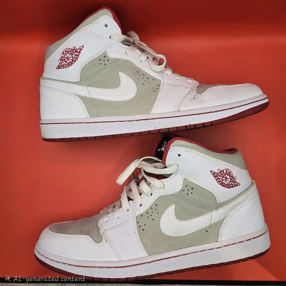 Nike Air Jordan 1 Retro Hare 2009 Bugs Bunny White/Silver size 11.5 374454-011. - Picture 4 of 13